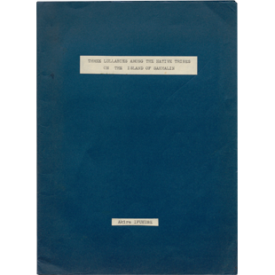Three lullabies among the native tribes pn the Island of Sakhalin / Akira Ifukube